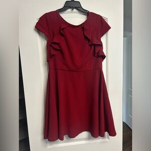 Red Ruffle Dress